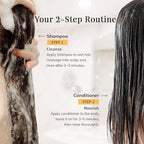 Hair Growth Shampoo and Conditioner Set - Rosemary & Biotin Shampoo and Conditioner for Hair Thickening - Botanical Boost for a Healthy Scalp, Hair Growth and Strengthen