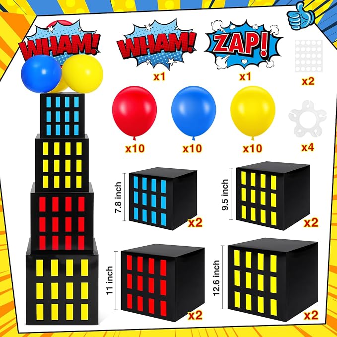 Leitee 40 Pcs Hero Theme Party Decoration, Hero Theme Party Favor Boxes - Image 2