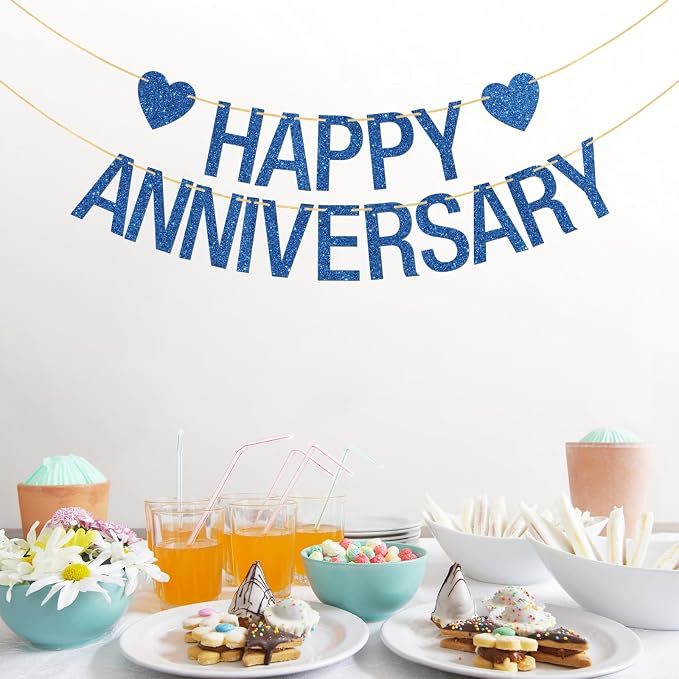 Happy Anniversary Banner, Wedding Company Anniversary Party Banner, Retirement - Image 5