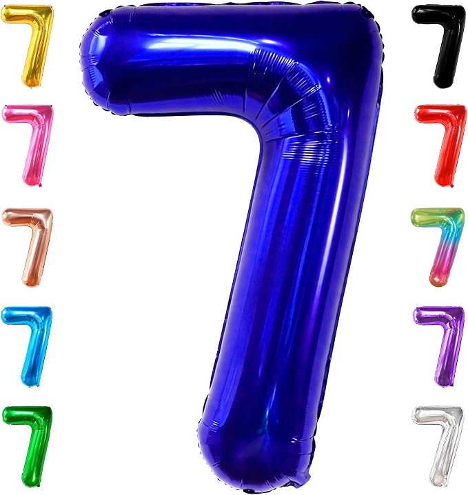 KatchOn, Giant Dark Blue Number 7 Balloon by KatchOn