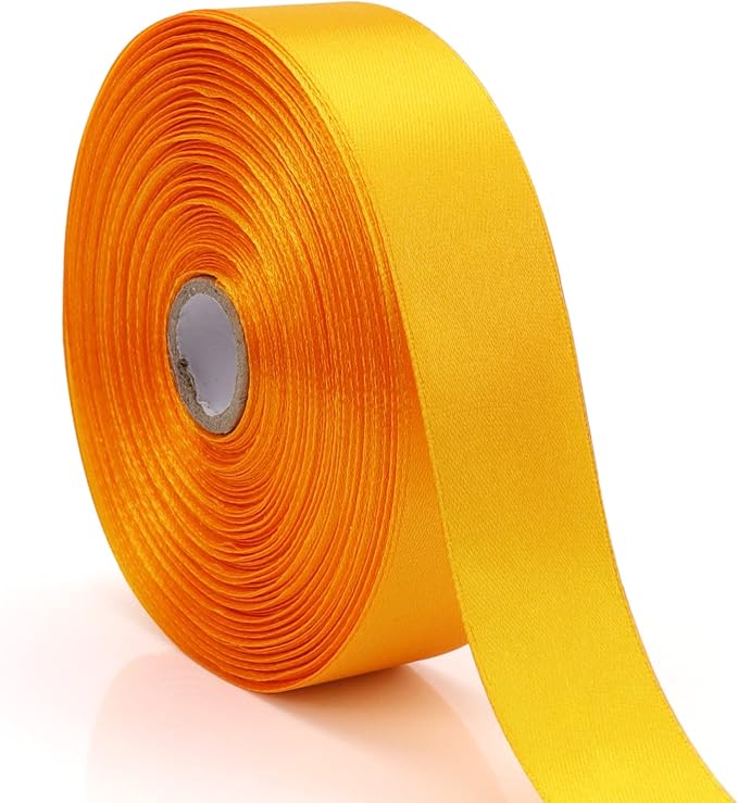 Nsilu 1 inch Gold Ribbon for Gift Wrapping 50 Yards Perfect Wedding Party by Nsilu