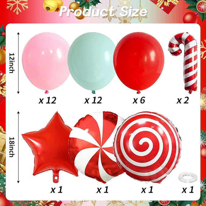 Christmas Balloons Set - Image 2
