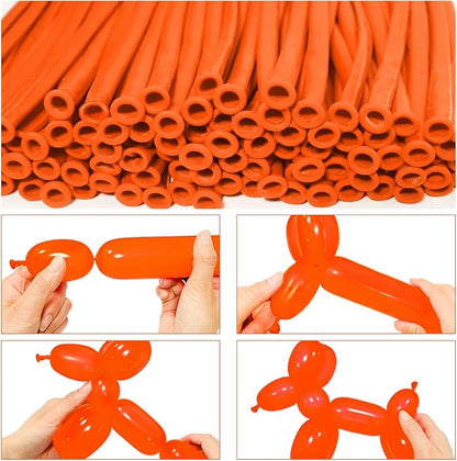 LXZFCRG 260 Balloons Orange Long Balloon - Image 3