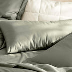 Boll & Branch Signature Hemmed Pillowcase Set - King, Sageleaf - Luxury 100% Organic Cotton - Buttery Soft and Breathable - Softer with Every Wash - 2 Pillowcases Included