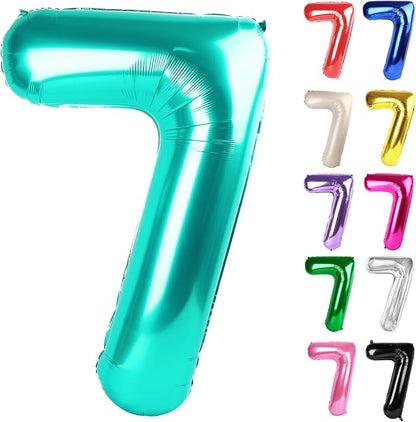 Nile Blue Number 7 Balloon 40 Inch by IWERP