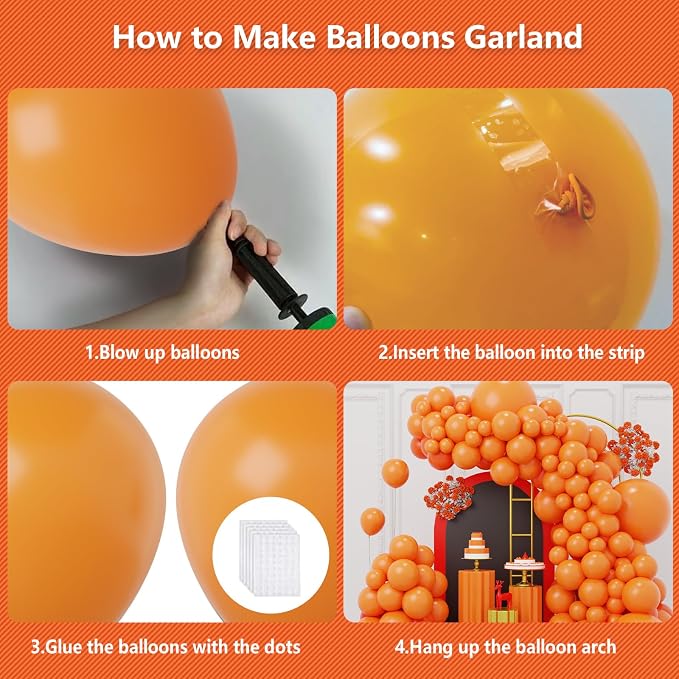 Orange Balloons Arch Kit - Image 3