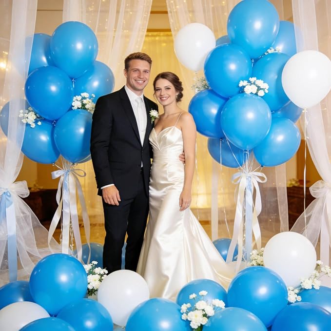 Light Blue Balloon 110pcs - Image 8