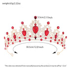 Princess Tiara and Crown for Women Wedding Tiaras for Bridal girls Tiaras and Crystal Crowns Rhinestone Headband Metal Hair Accessories for Costume Birthday Party Prom Gifts