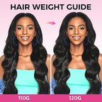 Lashey Seamless Clip in Hair Extensions Human Hair 120g 7pcs Body Wave Remy Human Clip in Hair Extensions with Full End 18 Inch Natural Black Thick