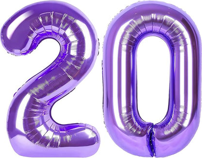 Number Balloons for Birthday Decorations by United-UnicornsParty