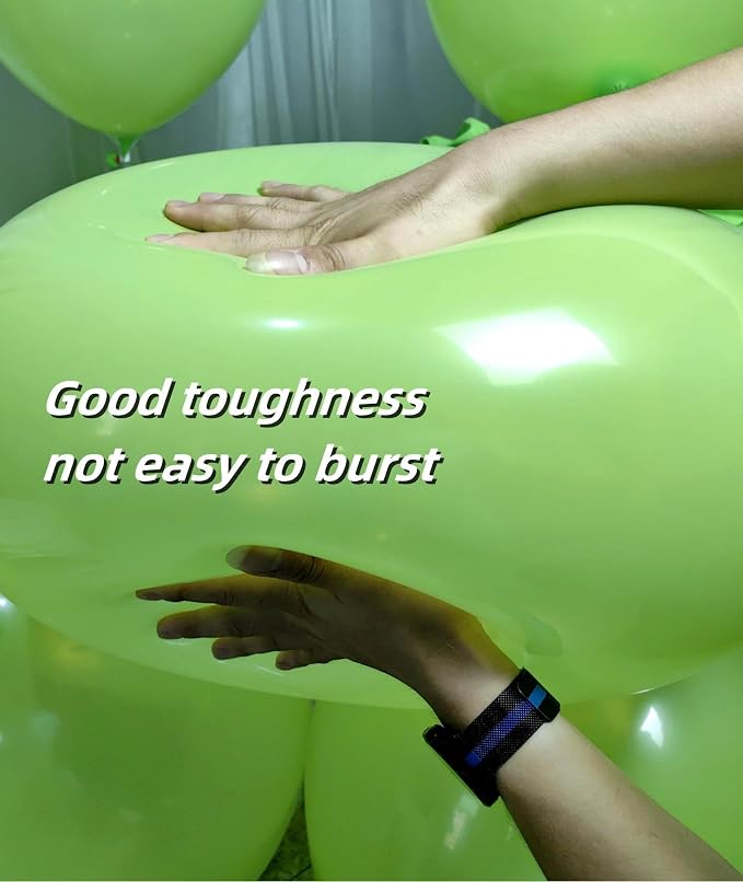 90 Pack Light Green Balloons 18 inch Green Latex Big Balloons - Image 3