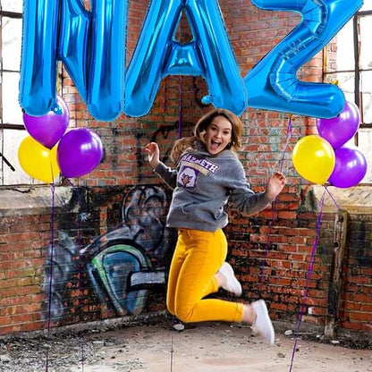 TONIFUL 40 Inch Large Blue Letter N Foil Balloons Alphabet Balloons | Giant - Image 4