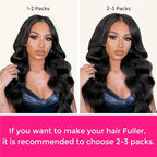 Lashey Seamless Clip in Hair Extensions Human Hair 7pcs 110g Body Wave 16 Inch Natural Black Clip in Hair Extensions with Invisi Edge for Women