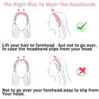 Jowmoy Cute Pink Snail Headband Frog Eye Elastic to Wash Face for Women Makeup Shower Spa.