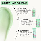 Pacifica Shampoo & Conditioner Set – Rosemary Purify Invigorating Set with Cooling Mint for Clarifying and Detoxing, Sulfate-Free, Vegan & Cruelty-Free, 12 oz & 8 oz (Set of 2)