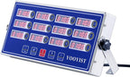 Precision Kitchen Timers for Cooking – 12 Channel Commercial Kitchen Timer Restaurant Kitchen Supplies – Stainless Steel Digital LED Chef Cooking Timer – Reminder Function, Loud Alarm, Blue