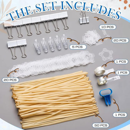 108 Pcs Balloon Arch Kit, 10 White Binder Clips, 50 Clear 260 Balloons | - Image 2