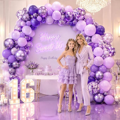 Purple Shades Balloons Garland Arch Kit - Image 2