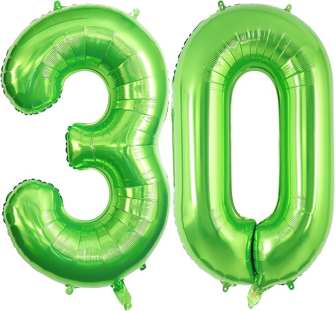 30 Number Balloons Large Foil Number Balloon Big 40 Inch by TOTAFAM