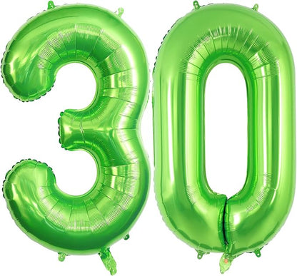 30 Number Balloons Large Foil Number Balloon Big 40 Inch by TOTAFAM