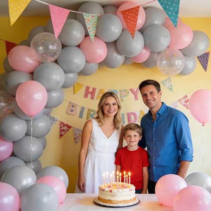 110pcs Grey Balloon 12 inch - Image 5