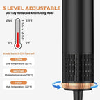 5 in 1 Blow Dryer Brush Set,Hot Air Styler Negative Ion Air Curling Wrap Air Curler, Round Brush Blow Dryer Curling Iron Hair Styling Tools Gift for Dry,Volumize, Straight,Curl,100-120V