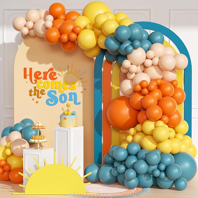 151pcs Here Comes the Sun Balloon Arch by BAUANOOY