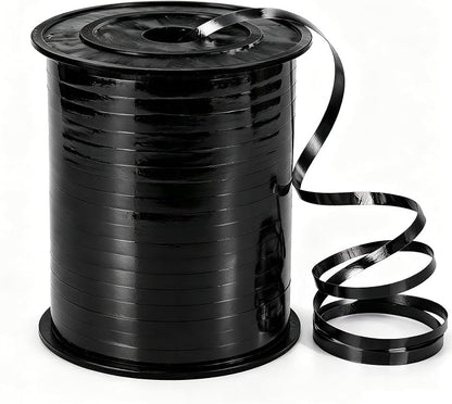 500 Yards Curling Ribbon, 1/5 Inch Shiny Black Ribbon, Balloon String, Party by YCDMLJC