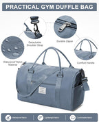 Gym Bag Womens,Travel Duffel Carry on Bag Sport Tote Bag Weekend Overnight Bag