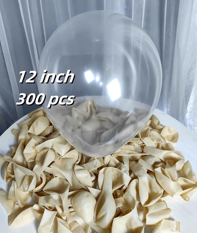 300 Pack Clear Balloons 12 Inch Latex Clear Latex Party Balloon Bulk - Image 2