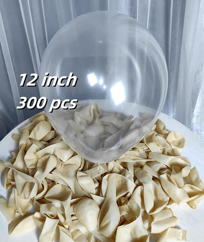 300 Pack Clear Balloons 12 Inch Latex Clear Latex Party Balloon Bulk - Image 2