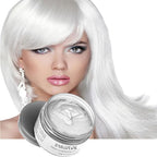 Christmas White Hair Color Wax 4.23 Ounces, Hair Spray Color, Natural Hair Wax Color, Washable Kids Women Temporary Hair Color Dye Clays for Beard, DIY, Parties, Cosplay, Role Playing,Halloween(White)