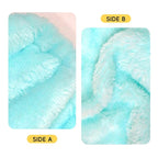 Face Wash Headband Set Adjustable Makeup Hair Headbands, Cute Spa Skincare Headband and Wristband Set 4PK, Ideal for Face Washing Coral Velvet for Girl Women