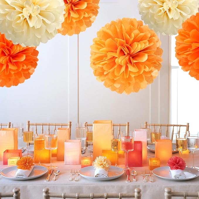 Orange Beige Fall Baby-Shower Party-Decorations - Image 7