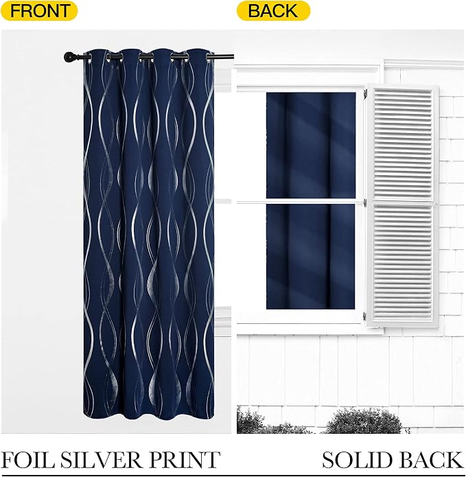 NICETOWN Blackout Curtain Panels 95 inches Long - Image 6