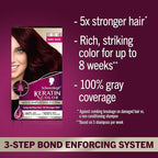 Schwarzkopf Keratin Color Permanent Hair Color, 1.8 Ruby Noir, 1 Application - Professionally Inspired Permanent Hair Dye, for up to 80% Less Breakage vs Untreated Hair and up to 100% Gray Coverage