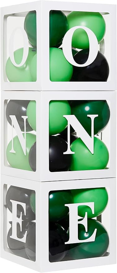 1st Birthday Balloon 'ONE' Boxes - Image 6