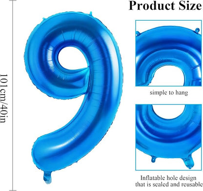 Number 90 Balloons for 90th Birthday Party Decorations, 0-100 Large No.90 - Image 2