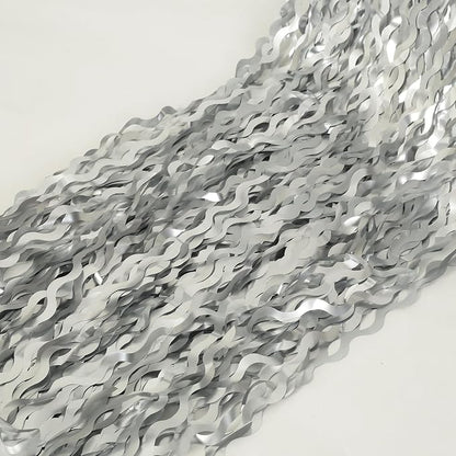 4 Pack 3.3x6.6ft Silver Foil Fringe Backdrop - Image 6