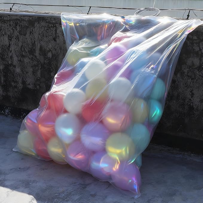 4 Pcs Large Balloon Bags, Plastic Balloon Transport Bags, Transparent Giant - Image 7