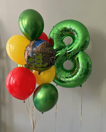 Number Balloons 40 Inch Dark Green 7 Balloon - Image 3