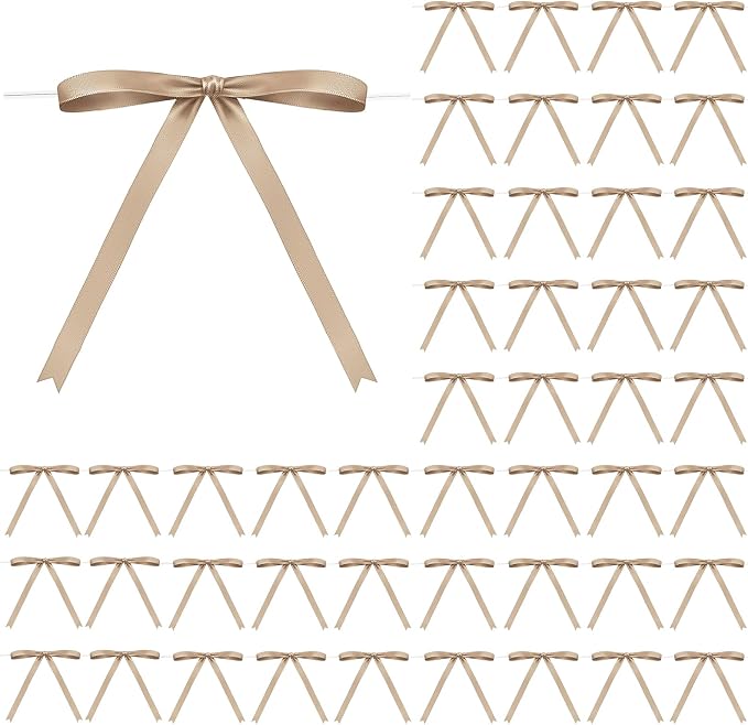 Riceshoot Tan Bows by Zuqqaaoor