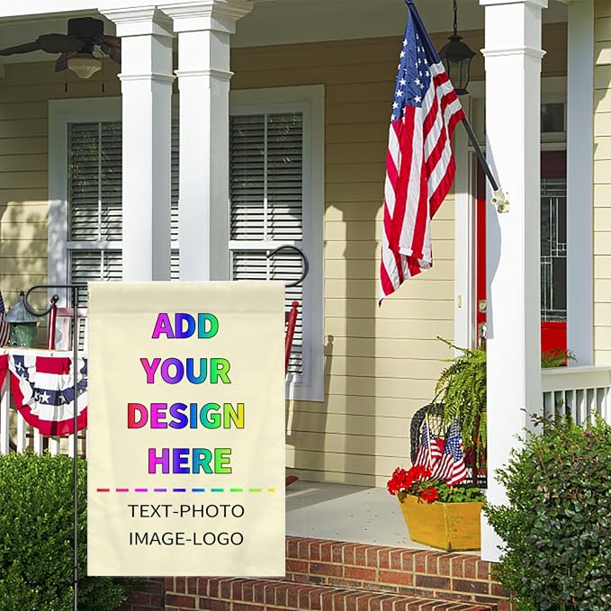 Personalized Garden Flag for Outside 12x18 Custom Flag - Image 3
