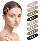 Small Flat Hair Clips for Women Lay Down Clips for Thin Hair Accessories 2.16 Inch 8pack