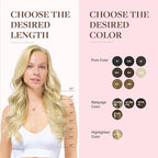 GOO GOO Clip in Hair Extensions Real Human Hair, Remy Human Hair Extensions Clip ins for Women, Natural Human Hair, 26inch 260g 9Pcs, #16/22 Light Blonde Highlighted Golden Blonde