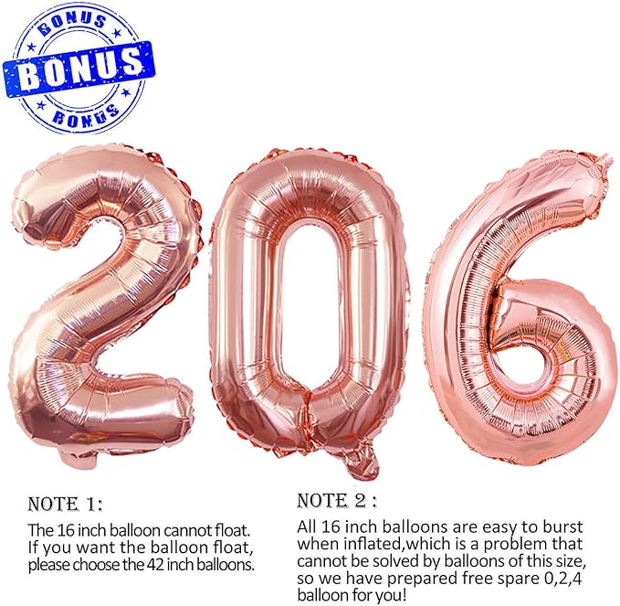 2026 Foil Number Balloons for 2026 New Year Eve Festival Party Supplies - Image 2