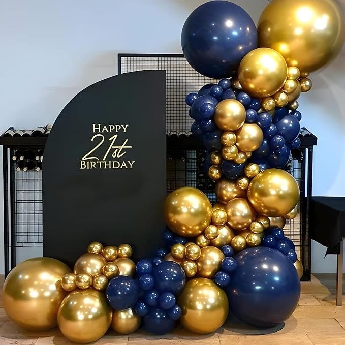 Navy Blue Balloons 110pcs 12 Inch Latex Balloon - Image 5