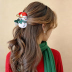 Christmas Hair Clips for Women, Funny Snowman Hair Claw Clips with Red Hat Scarf Hair Jaw Clips Cute Winter Christmas Hair Barrettes Non-slip Strong Hold Xmas Hair Accessories for Thick Thin Hair