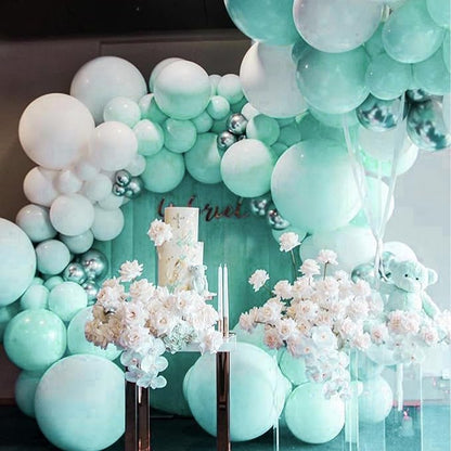 PartyWoo Teal Balloons 50pcs Pastel Teal Turquoise Color 5 Inch | Balloons - Image 7