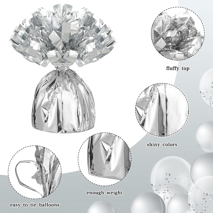 36 Pcs Metallic Balloon Weights Set Heavy Solid Metallic Anchor Balloon Holder - Image 3